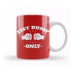 Baskı Dükkanı Fist Bump Only Kupa