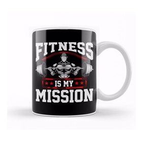 Baskı Dükkanı Fitness Is My Mission Motivated Weightlifter Kupa
