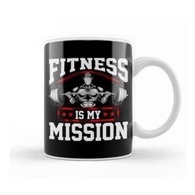 Baskı Dükkanı Fitness Is My Mission Motivated Weightlifter Kupa