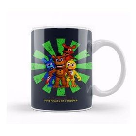 Baskı Dükkanı Five Nights At Freddys Around The Christmas Tree Beyaz 330 ml Porselen Kupa Bardak