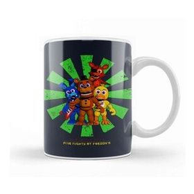 Baskı Dükkanı Five Nights At Freddys Around The Christmas Tree Beyaz 330 ml Porselen Kupa Bardak