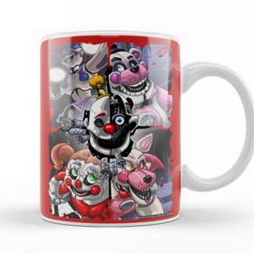 Baskı Dükkanı Five Nights At Freddys Fantastic Mr Foxy Beyaz 330 ml Porselen Kupa Bardak