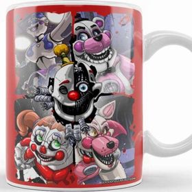 Baskı Dükkanı Five Nights At Freddys Fantastic Mr Foxy Beyaz 330 ml Porselen Kupa Bardak