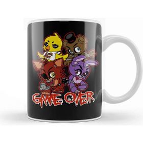 Baskı Dükkanı Five Nights At Freddys Five Nights Game Over Beyaz 330 ml Porselen Kupa Bardak