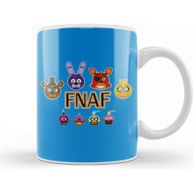 Baskı Dükkanı Five Nights At Freddy's Fnaf Beyaz 330 ml Porselen Kupa Bardak