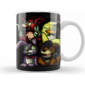 Baskı Dükkanı Five Nights At Freddy's Fnaf Beyaz 330 ml Porselen Kupa Bardak