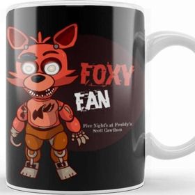 Baskı Dükkanı Five Nights At Freddys Fnaf Obey Beyaz 330 ml Porselen Kupa Bardak
