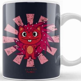 Baskı Dükkanı Flaky Retro Japanese Happy Tree Friends Kupa