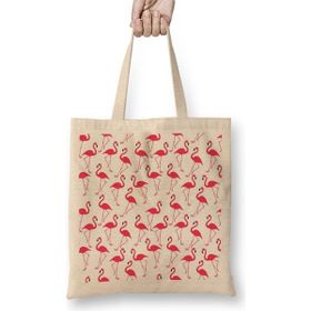 Baskı Dükkanı Flamingo 5 Bez Çanta