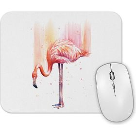 Baskı Dükkanı Flamingo Pembe Yağmur Mouse Pad
