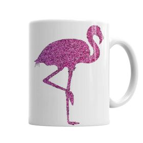 Baskı Dükkanı Flamingo Pembe Yağmur Sihirli Porselen Kupa