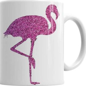 Baskı Dükkanı Flamingo Pembe Yağmur Sihirli Porselen Kupa