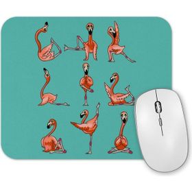 Baskı Dükkanı Flamingo Yoga Mouse Pad