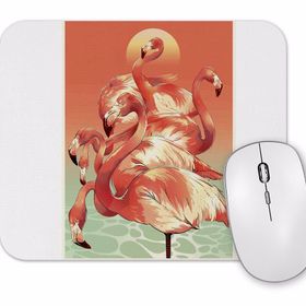 Baskı Dükkanı Flamingos Mouse Pad