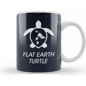 Baskı Dükkanı Flat Earth Turtle Kupa