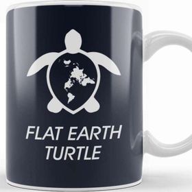 Baskı Dükkanı Flat Earth Turtle Kupa