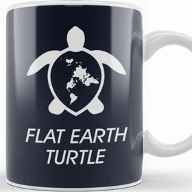 Baskı Dükkanı Flat Earth Turtle Kupa