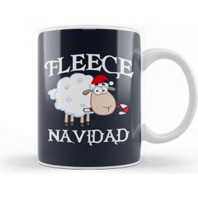 Baskı Dükkanı Fleece Navidad Christmas Sheep Kupa