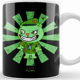Baskı Dükkanı Fliqpy Retro Japanese Flippy Happy Tree Friends Kupa