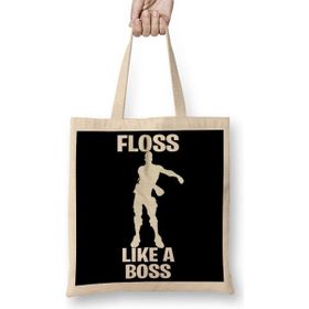 Baskı Dükkanı Floss Like a Boss Bez Kadın Günlük Çanta