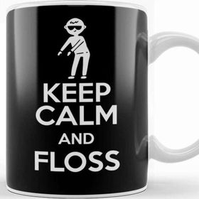 Baskı Dükkanı Flossing Keep Calm And Floss Kupa