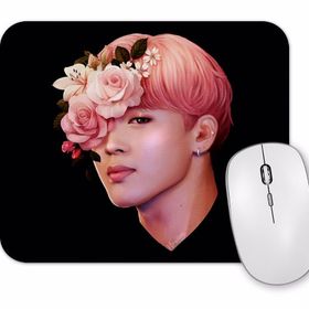 Baskı Dükkanı Flowers Jimin Bts Mouse Pad