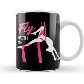 Baskı Dükkanı Fly With Me Aerial Silk Aerialist Circus Acrobat Acrobatics Beyaz 330 ml Porselen Kupa Bardak