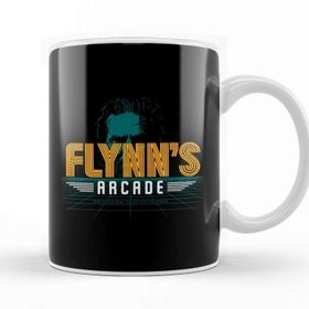 Baskı Dükkanı Flynns Arcade Tron Beyaz 330 ml Porselen Kupa Bardak