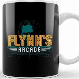 Baskı Dükkanı Flynns Arcade Tron Beyaz 330 ml Porselen Kupa Bardak