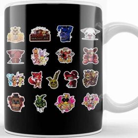 Baskı Dükkanı Fnaf Back Together Sad Crying Child Game Beyaz 330 ml Porselen Kupa Bardak