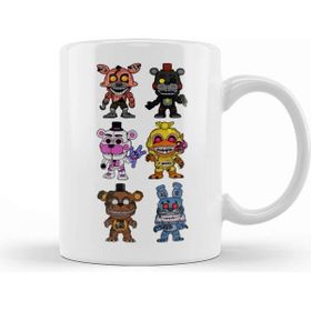 Baskı Dükkanı Fnaf Birthday Party Beyaz 330 ml Porselen Kupa Bardak