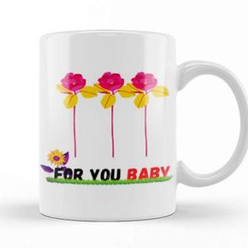 Baskı Dükkanı For You My Daddy Flowers Kupa