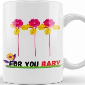 Baskı Dükkanı For You My Daddy Flowers Kupa