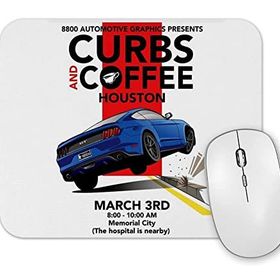 Baskı Dükkanı Ford Mustang Curbs And Mouse Pad