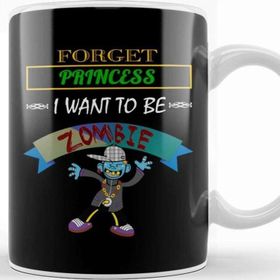 Baskı Dükkanı Forget Princess, I Want To Be A Zombie Halloween Kupa