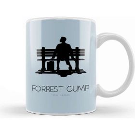 Baskı Dükkanı Forrest Gump Bench Movie Silhouette Kupa