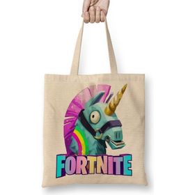Baskı Dükkanı Fortinite Unicorn Bez Kadın Günlük Çanta