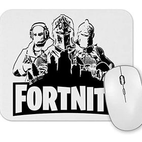 Baskı Dükkanı Fortnite Preto E Branco Mouse Pad