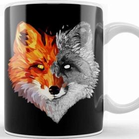 Baskı Dükkanı Fox Geo Sketch Kupa