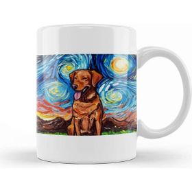 Baskı Dükkanı Fox Red Labrador Night Kupa