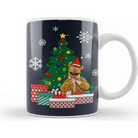 Baskı Dükkanı Fozzie Bear Around The Christmas Tree Muppets Kupa
