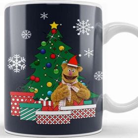 Baskı Dükkanı Fozzie Bear Around The Christmas Tree Muppets Kupa