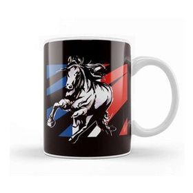 Baskı Dükkanı France Flag Horse Riding Equestrian Sport Horseshoe Saddle Kupa