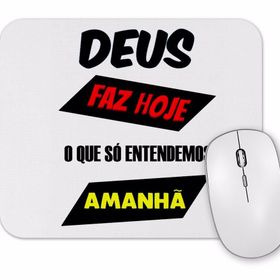 Baskı Dükkanı Frases Deus Mouse Pad