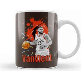 Baskı Dükkanı Fred Vanvleet Vintage Art Legend Basketball Gift Vintage Retro Style Kupa