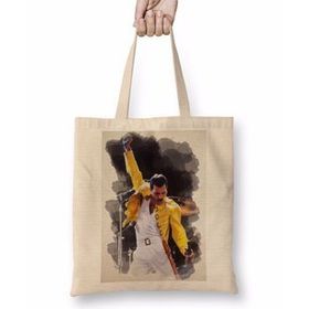 Baskı Dükkanı Freddie Mercury 018 Bez Kadın Günlük Çanta