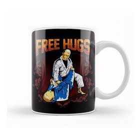 Baskı Dükkanı Free Hugs Bjj Jiu Jitsu Pun Awesome Martial Arts Kupa Bardak