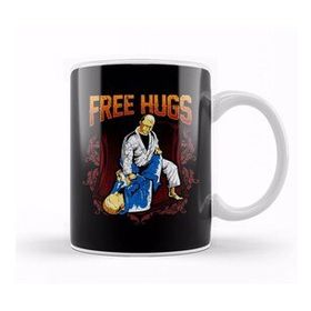 Baskı Dükkanı Free Hugs Bjj Jiu Jitsu Pun Awesome Martial Arts Kupa Bardak