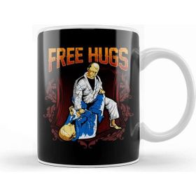Baskı Dükkanı Free Hugs Bjj Jiu Jitsu Pun Awesome Martial Arts Kupa Bardak
