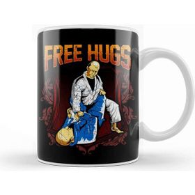 Baskı Dükkanı Free Hugs Bjj Jiu Jitsu Pun Awesome Martial Arts Kupa Bardak